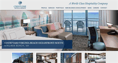 Desktop Screenshot of crestlinehotels.com